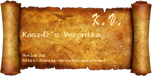 Kaszás Veronika névjegykártya