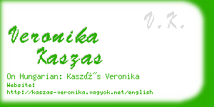 veronika kaszas business card